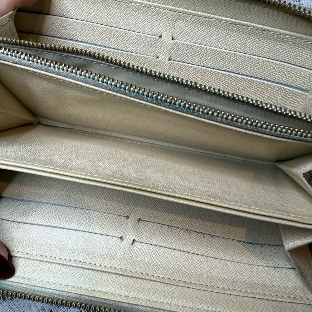Louis Vuitton Damier Azur Zip Long Wallet - Picture 9 of 12
